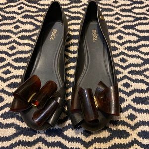 Melissa Flats with Tortoise Bow
